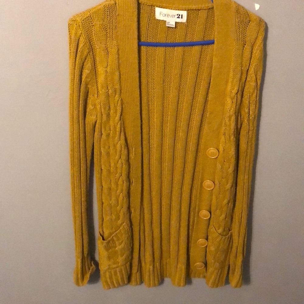 Mustard knit style sweater